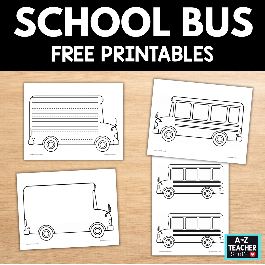 Free School Bus Printables: Templates, Coloring Page & Writing Paper