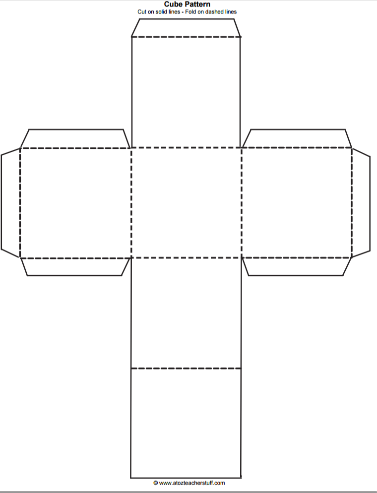 Dice Template Printable Large Dice Template Printable Large
