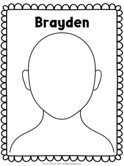Custom Printable Face Templates - A to Z Teacher Stuff