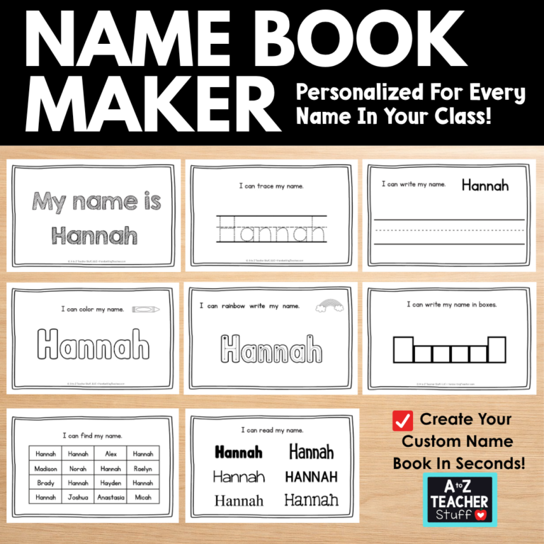 Custom Name Book Maker