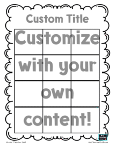 Find Someone Who or Grid Worksheet Generator