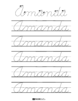 Cursive Handwriting Tracing Sheet Maker Cursive