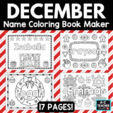 december-name-coloring-book