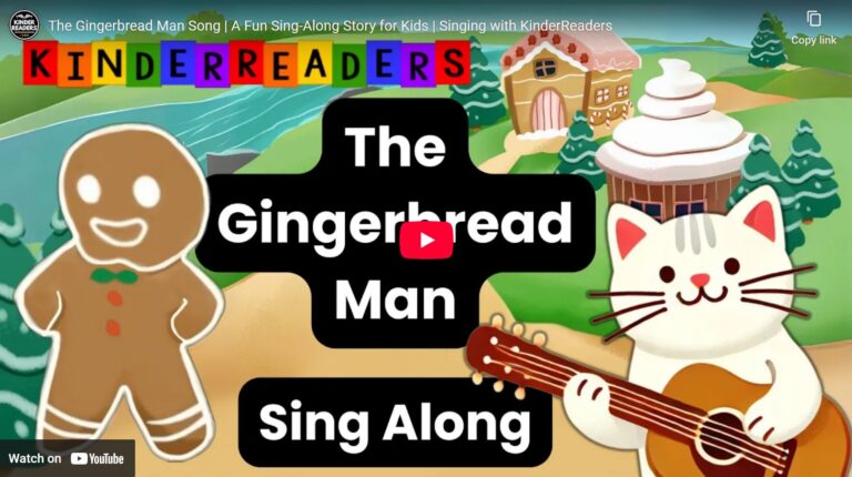 The Gingerbread Man Song | A Fun Sing-Along Story for Kids