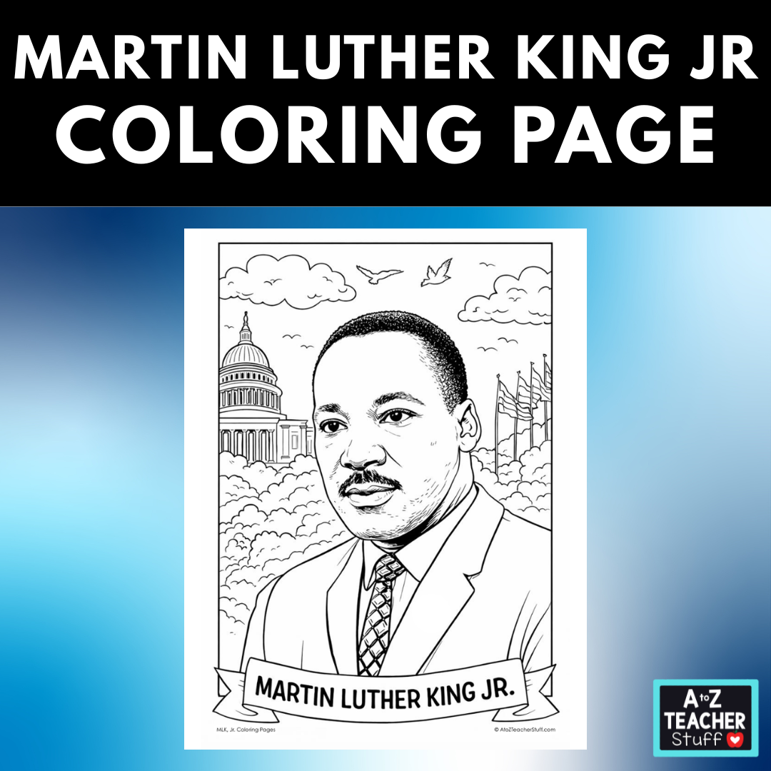 Martin Luther King, Jr. Coloring Page