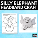 Silly Elephant Ears Headband Cut & Paste Craft silly-elephant-headband-craft