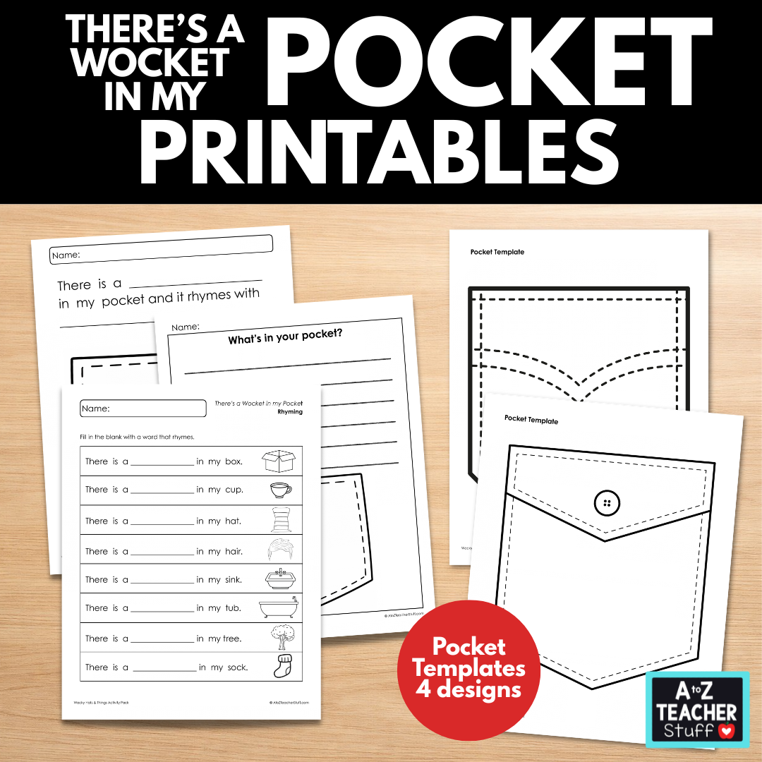There's a Wocket in My Pocket Book Activity Printables