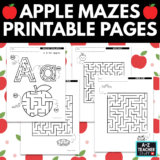 Apple Mazes Printable Pages apple-mazes-printable-pages